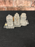 Bohemian Crystal Cruet Set