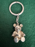 Sterling Silver Teddy Bear Keyring