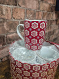Floral mug set - 4
