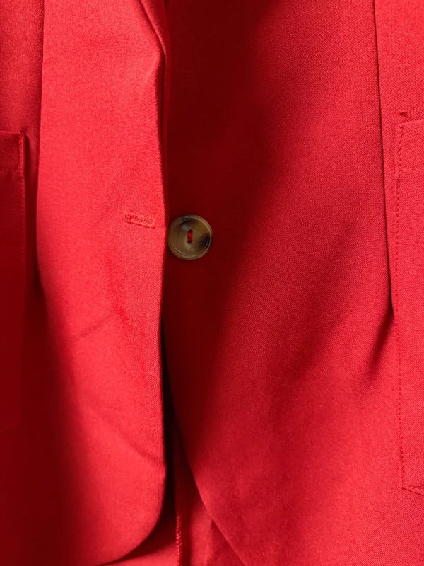 PLT Red Blazer - Size 6 (Oversized)