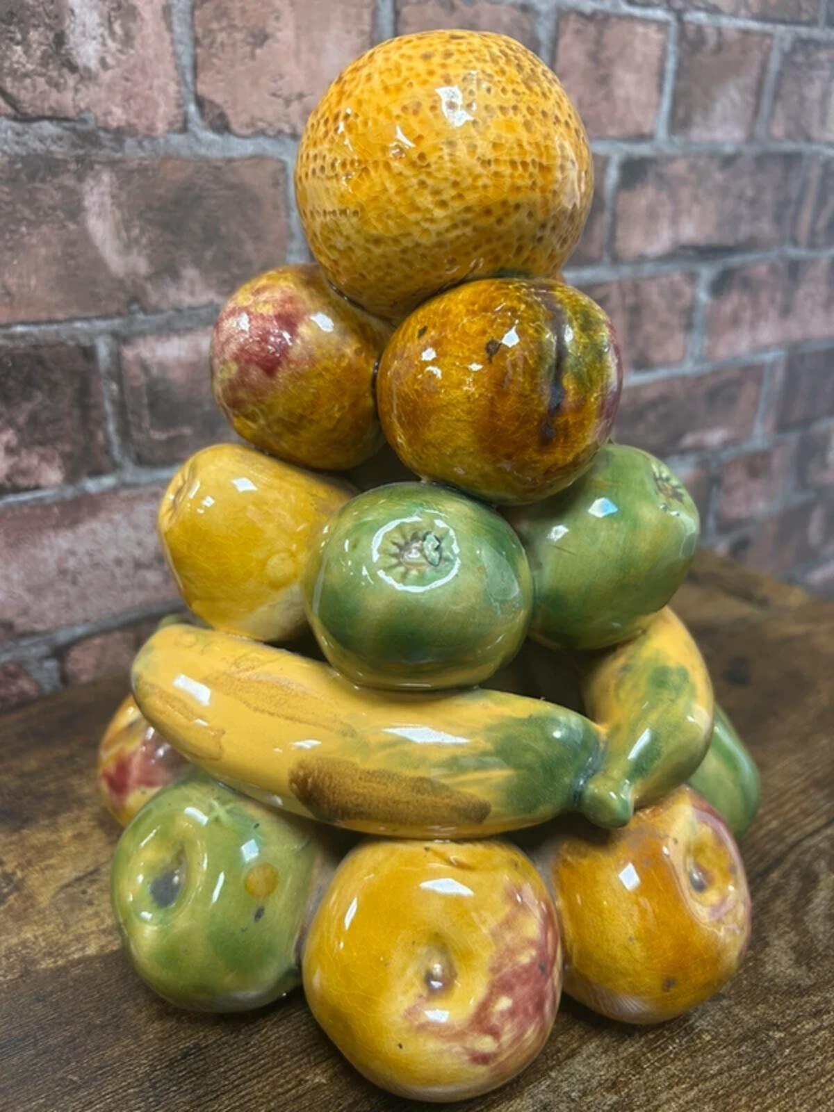 Vintage Ceramic Fruit Stack