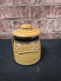 Vintage stone marmalade jar
