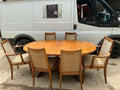 G Plan Fresco Mid Century Teak Extending Dining Table and Six Chairs