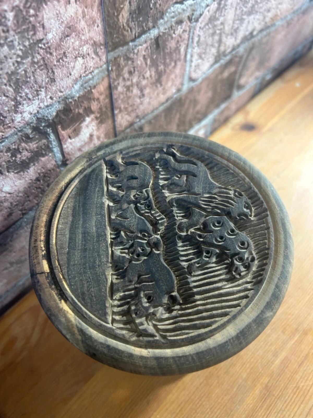 Wooden African Coasters In Storage - Set of Six
