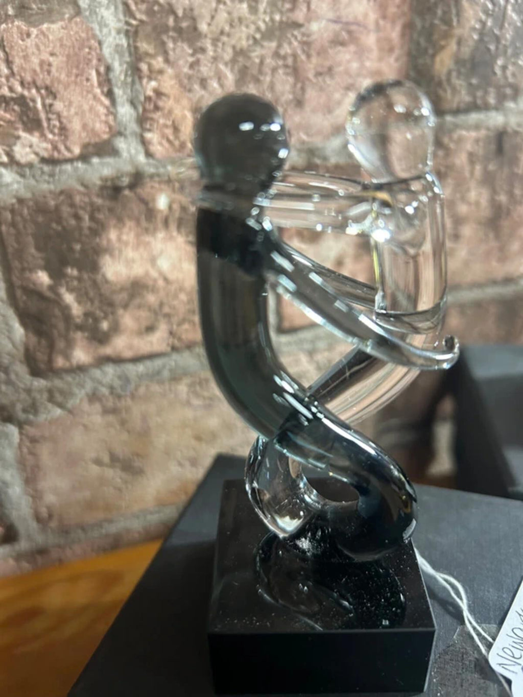 Pair of Newark Glass Rumba Sculptures