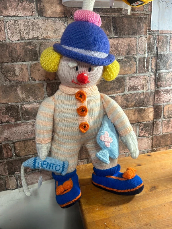 Knitted Clown Toy