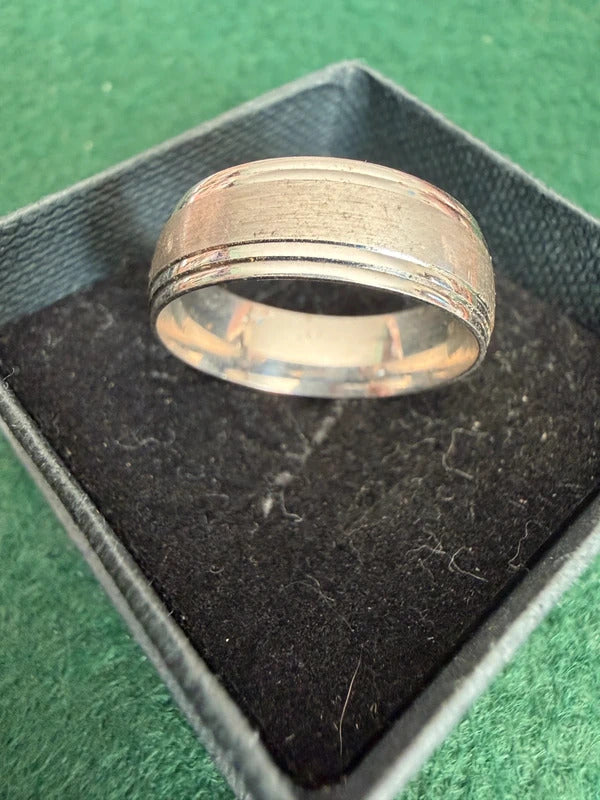 Silver Band Ring - Size S