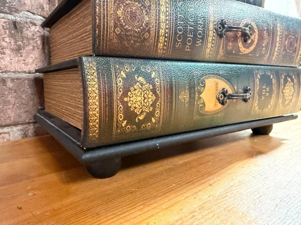 Vintage Style Shakespeare Themed Book Drawers