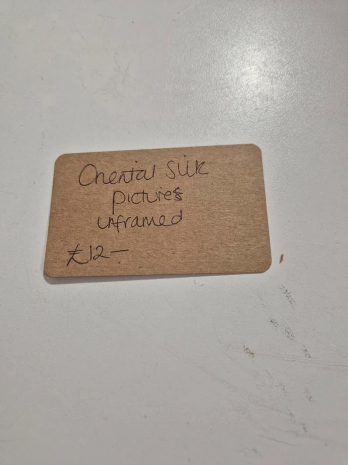 Oriental Silk picture - unframed