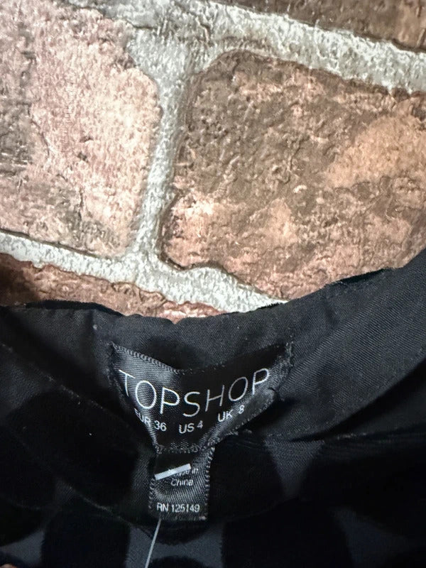 Topshop Black Skirt - Size 8