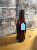 Vintage Amber Glass Bottle