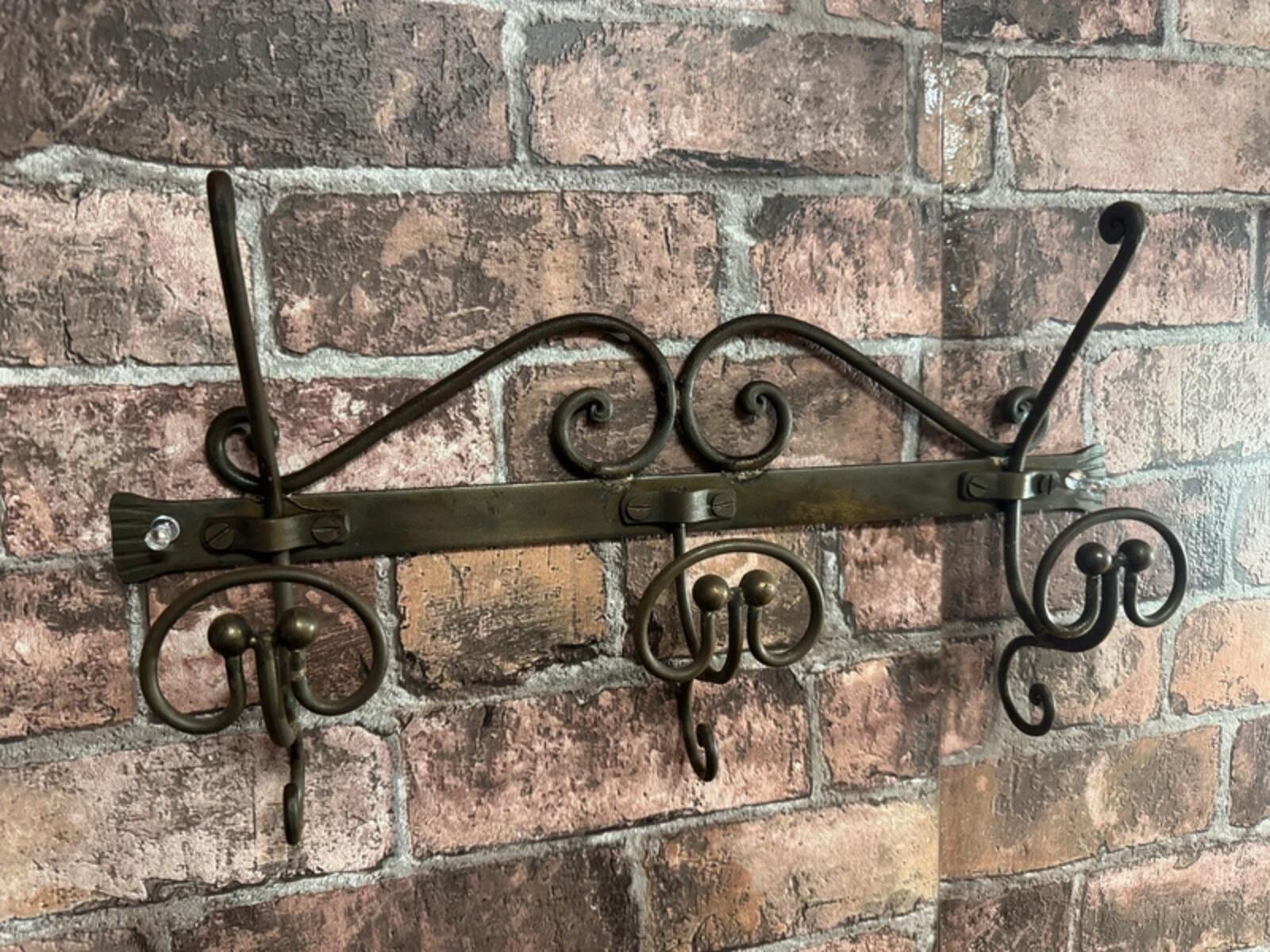 Antique Brass Wall Hung Hook