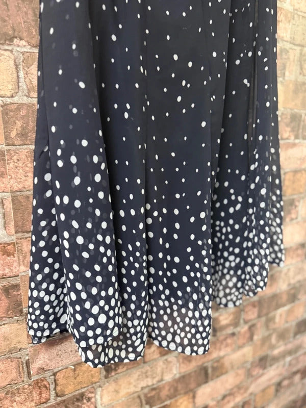 Nightingales Navy Midi Skirt - Size 14