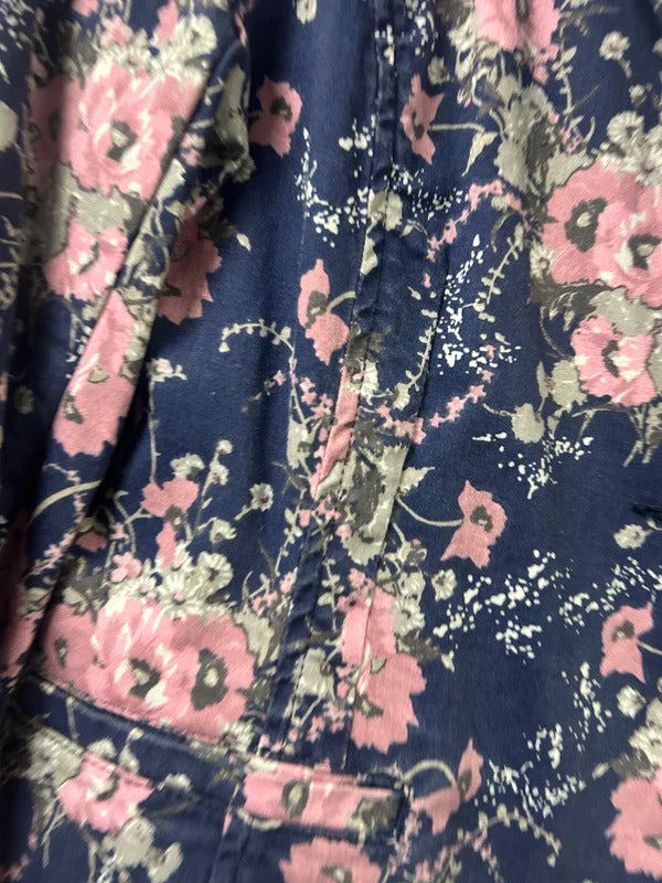 Damart Floral Navy Blazer - Size 16