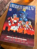 American Bowl 87 Programme