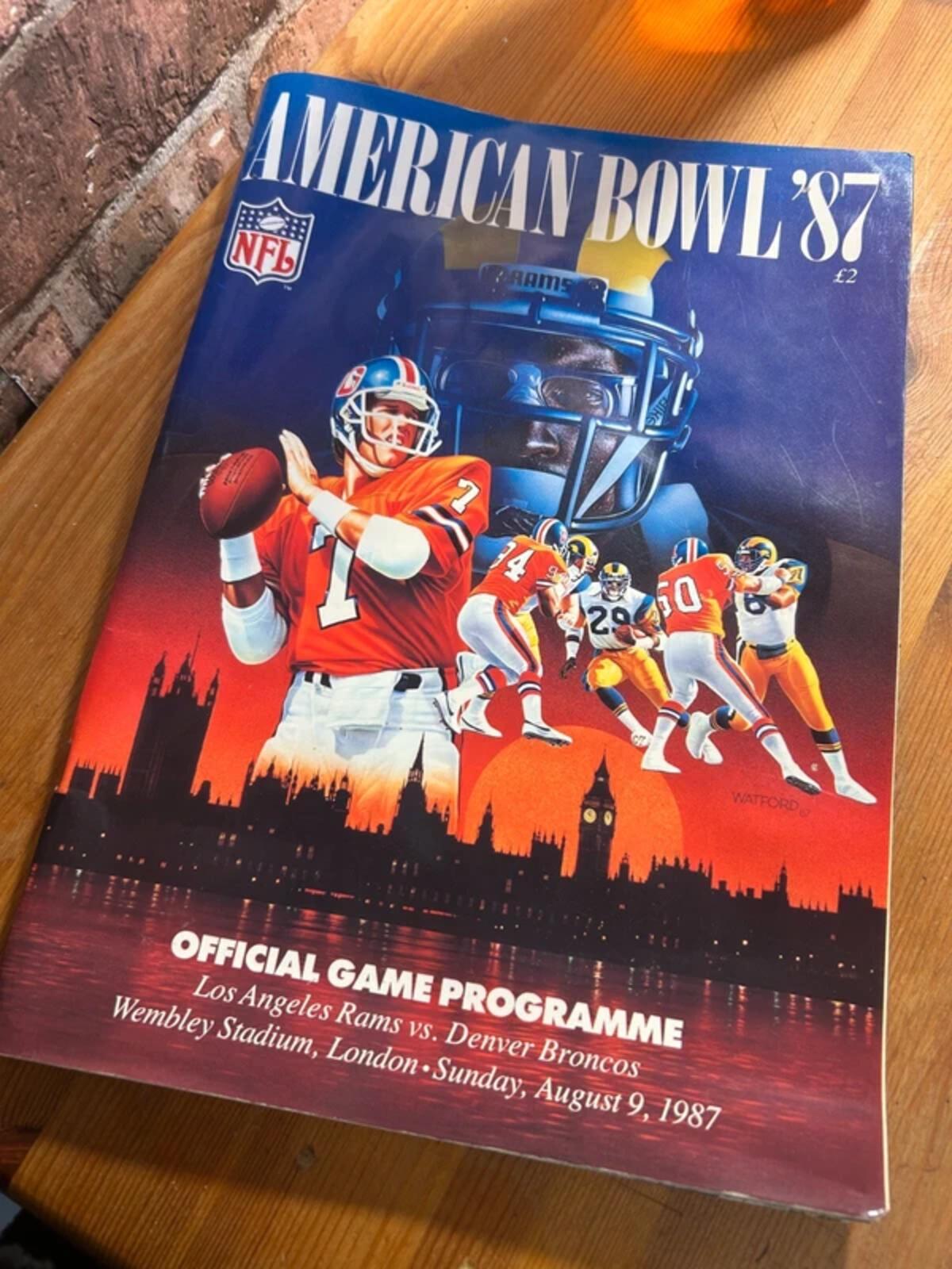 American Bowl 87 Programme