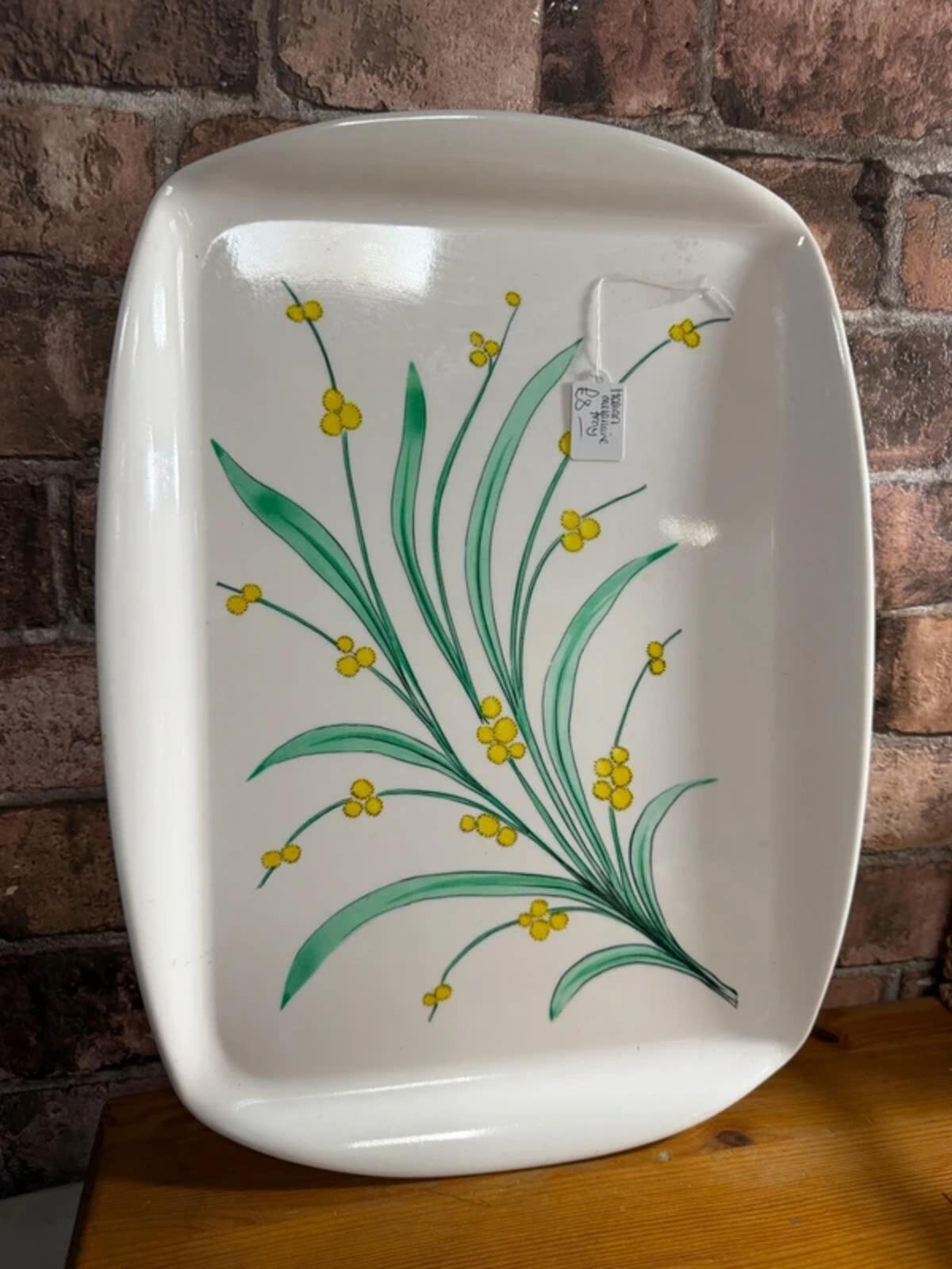 Italian Melamine Floral Tray