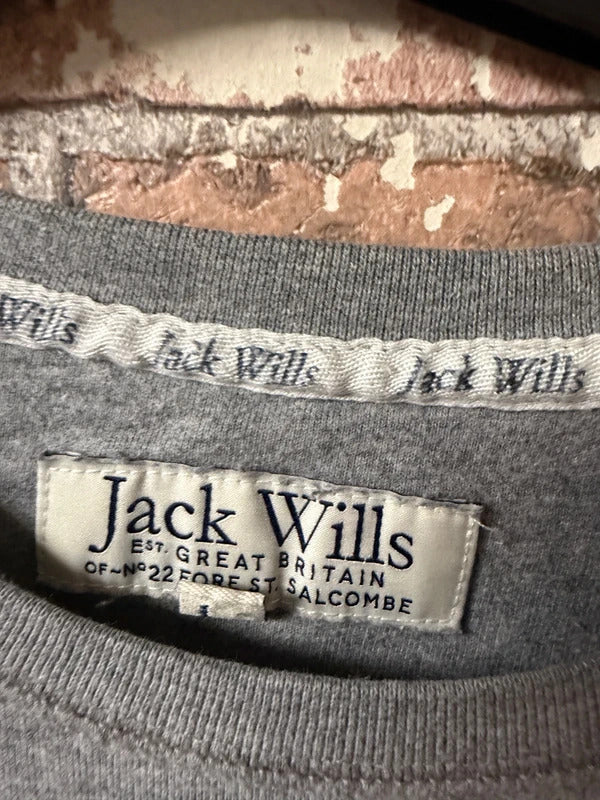 Jack Wills Grey Top - Size 8