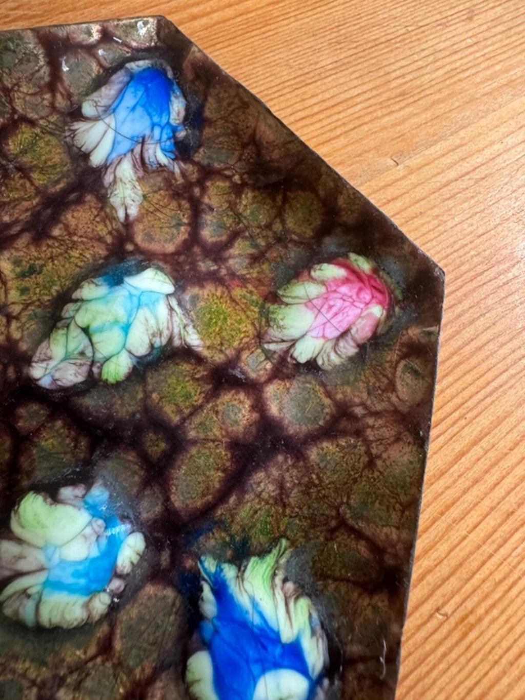 Spanish Esmaltes Garcia Enamel on Copper Trinket Dish