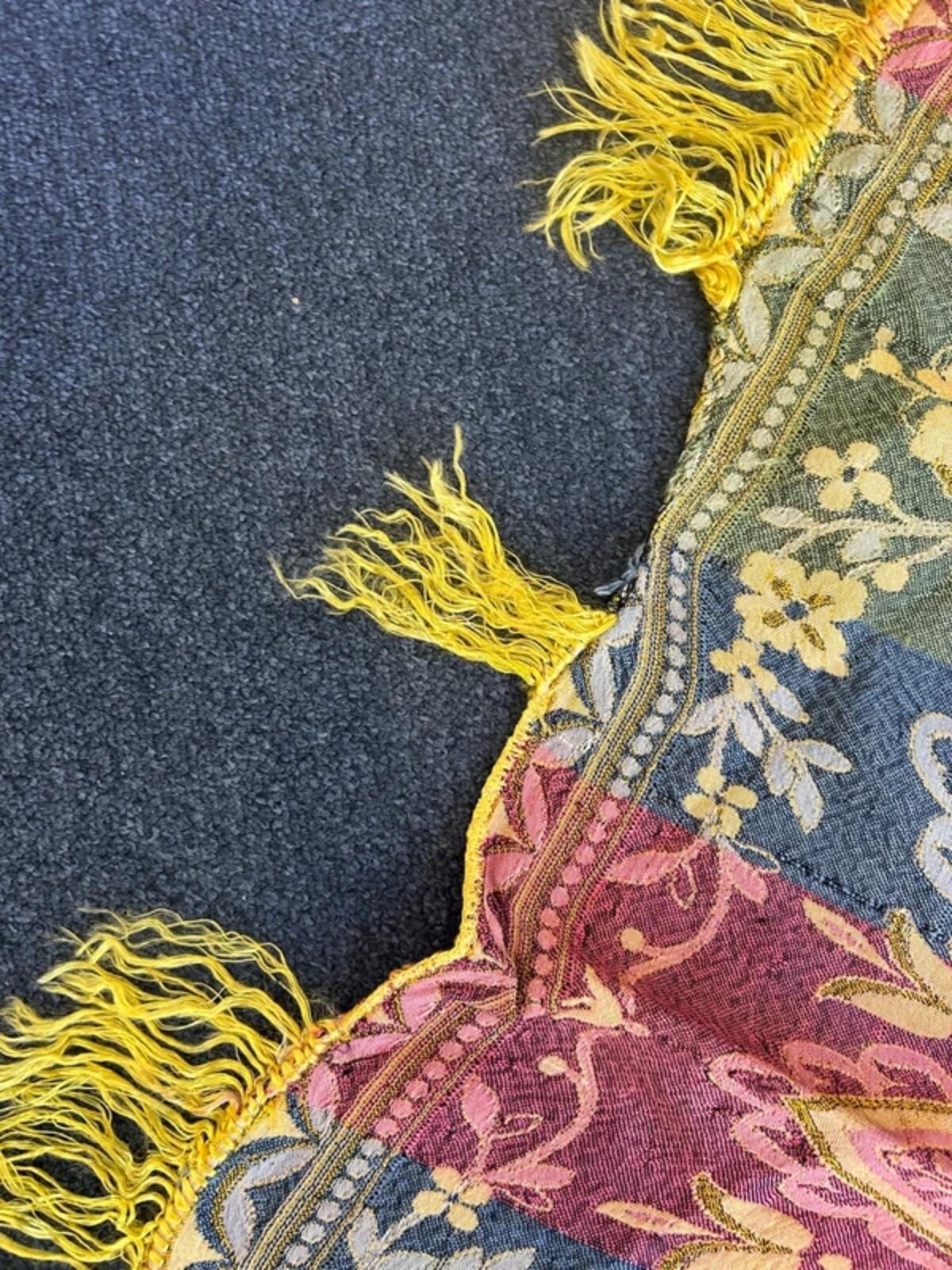 Floral Silk Style Small Blanket