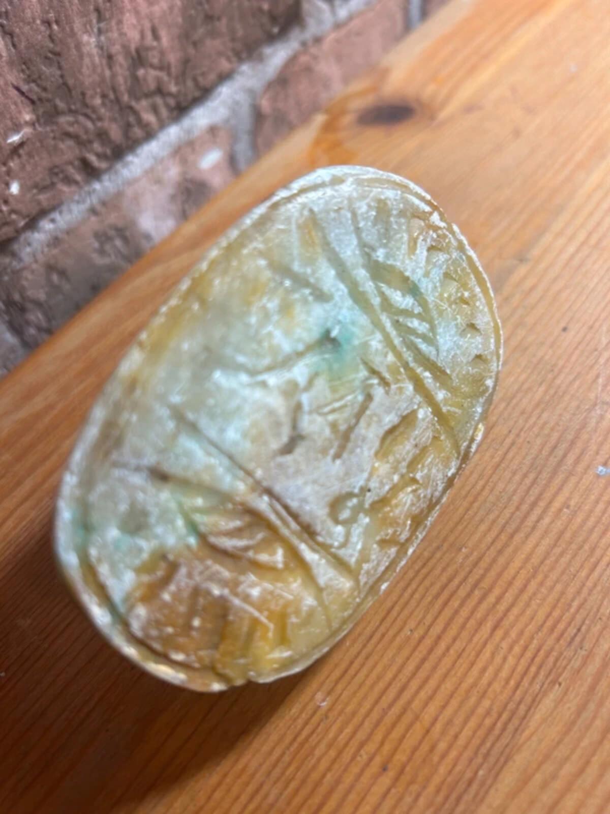 Carved Scarab Ornament
