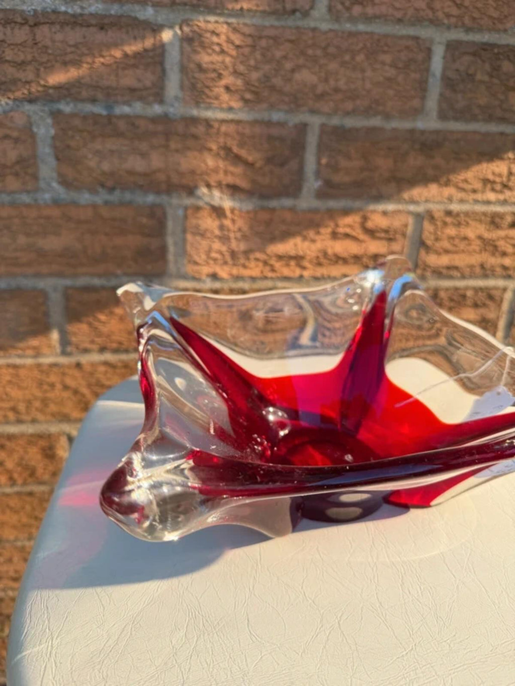 Murano Sommerso Art Glass Bowl