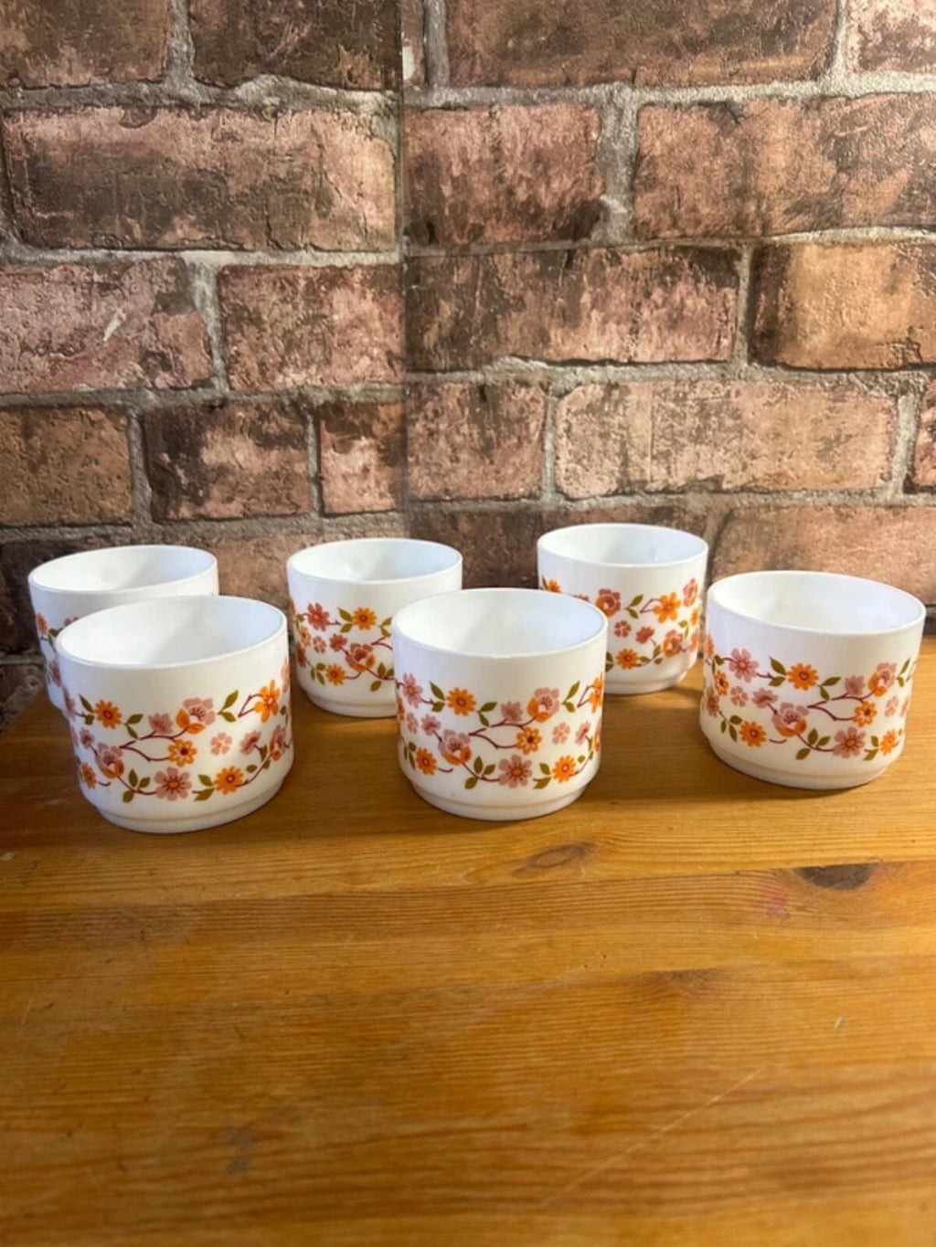 Vintage Arcopal Mugs x 6