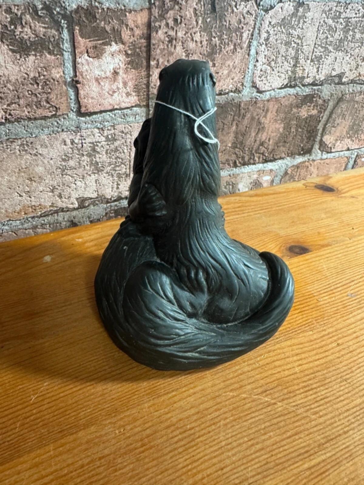 Cold Cast Bronze Look Ornament 'Cuddling Otters'