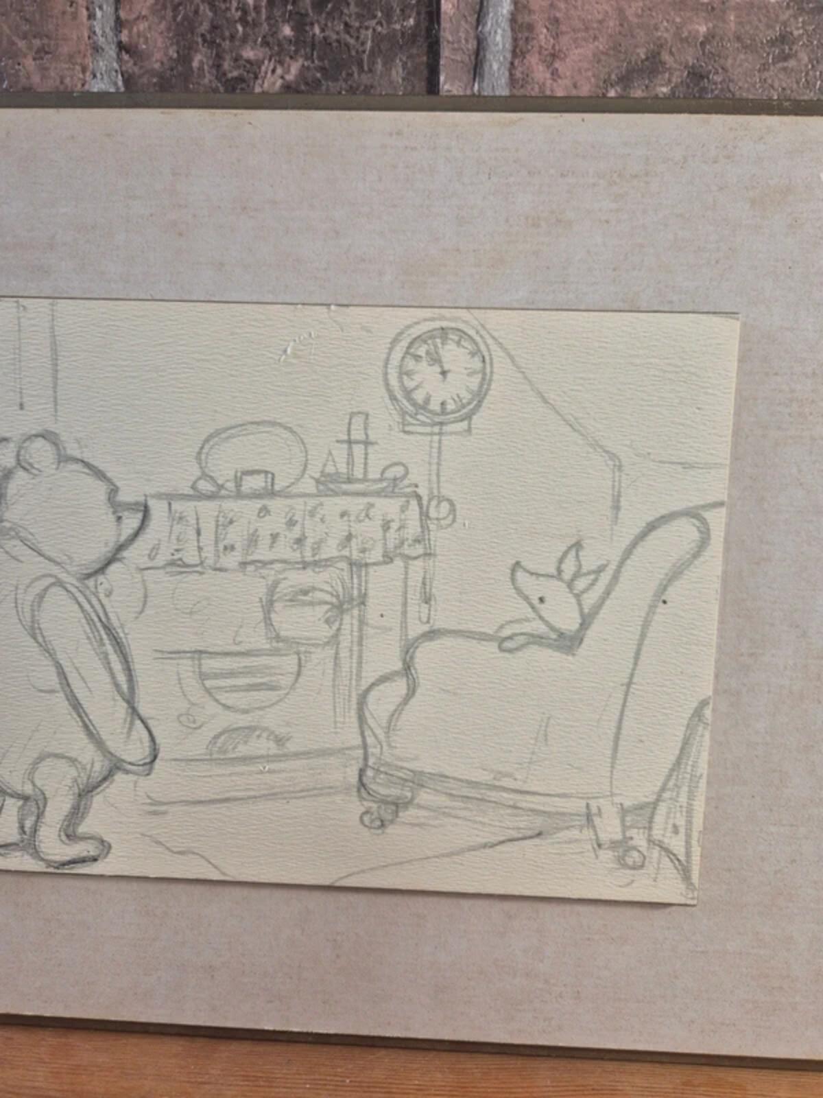 Winnie the Pooh Framed Sketch Print
