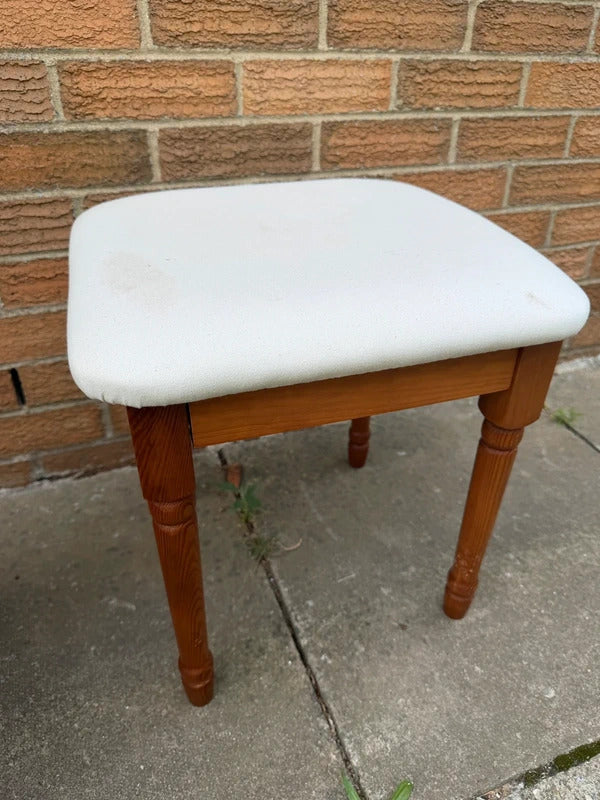White and Pine Stool