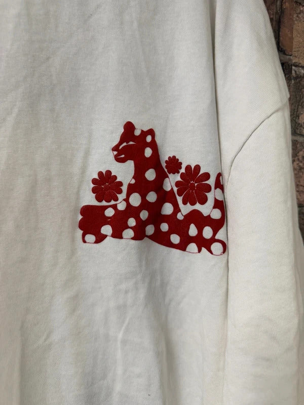 ASOS Cream and Red T Shirt - Size 20/22 Oversized