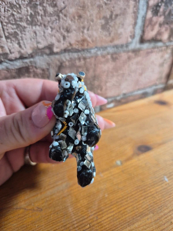 Sequin/mirrored elephant