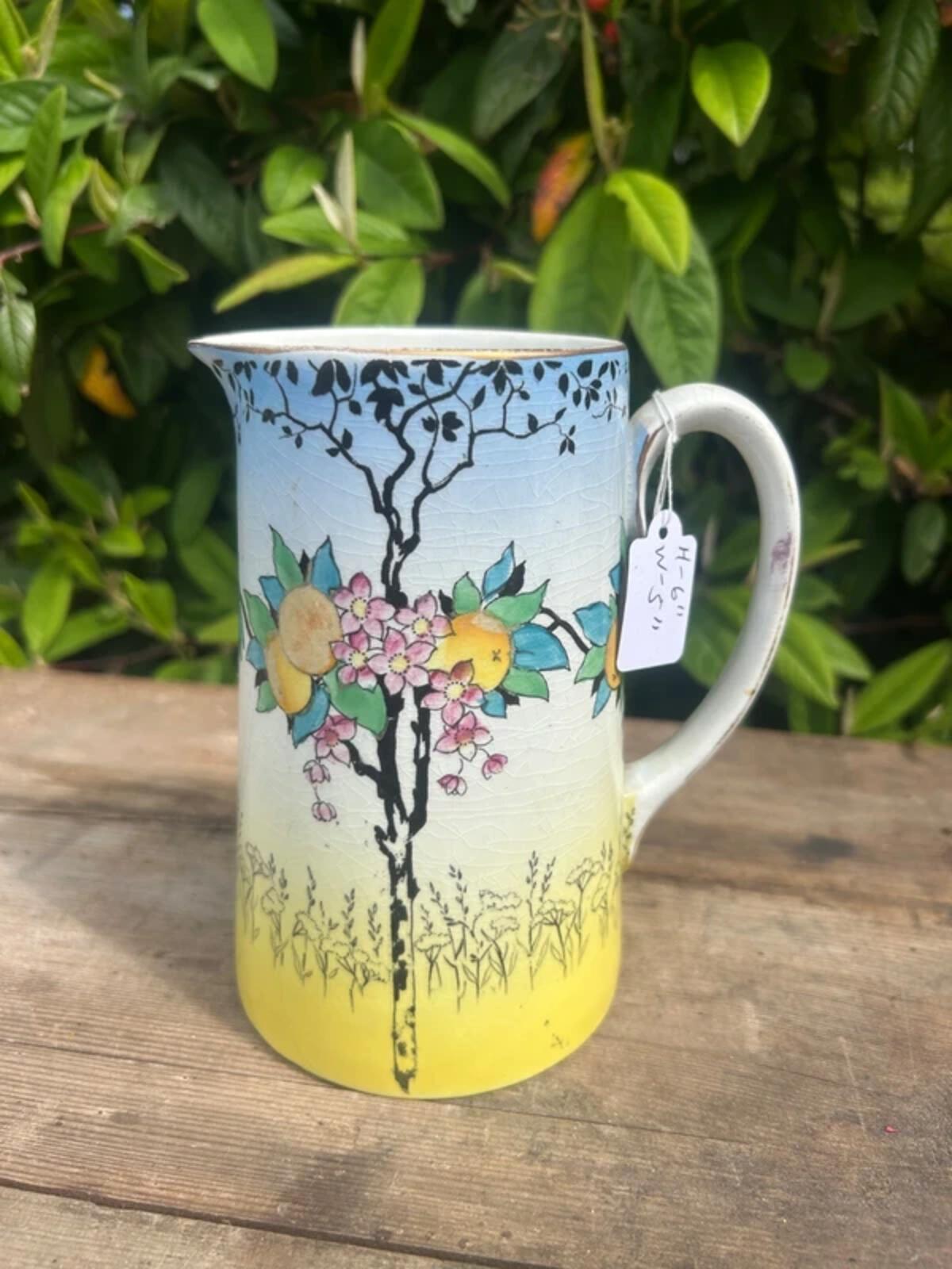 Vintage Hand Painted Pitcher Jug