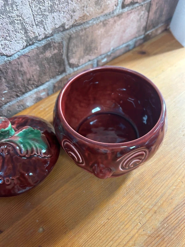 Vintage Sylvac Beetroot Face Storage Pot