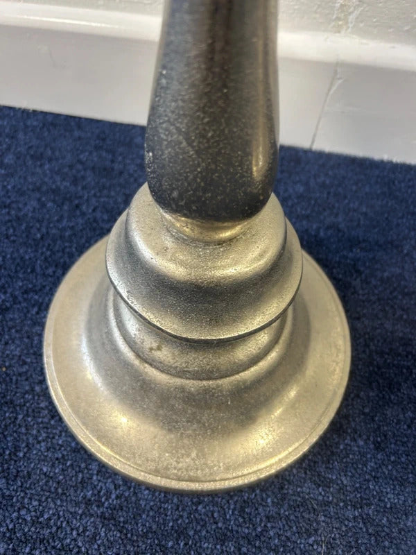 Pair of Metal Silver Side/Pillar Tables