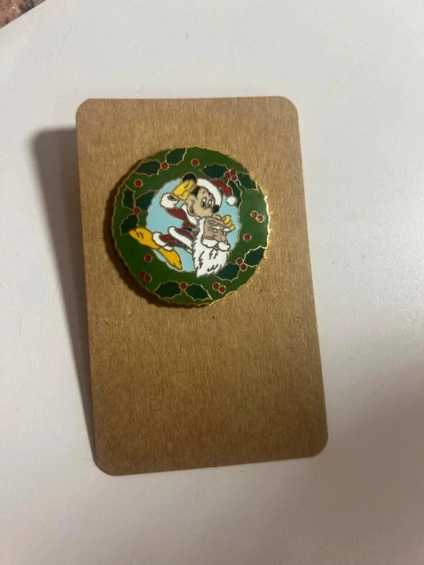 Disney Christmas Wreath Pin Badge