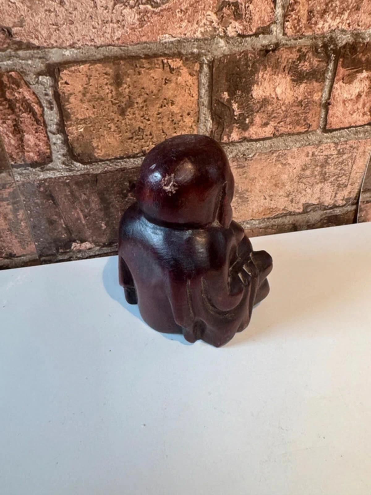 Wooden Buddha Figurine