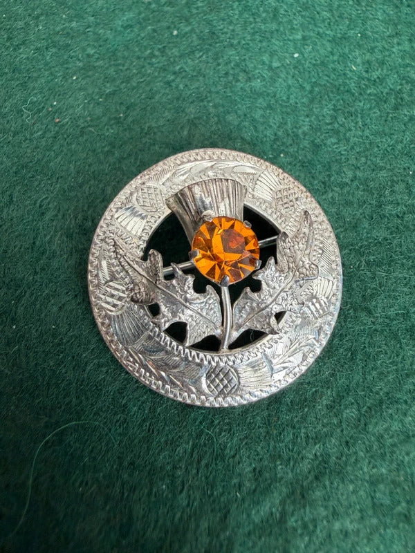 Vintage Sterling Silver Mizpah Scottish Brooch