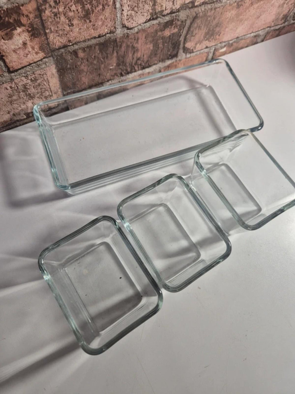 Ikea glass dishes and tray