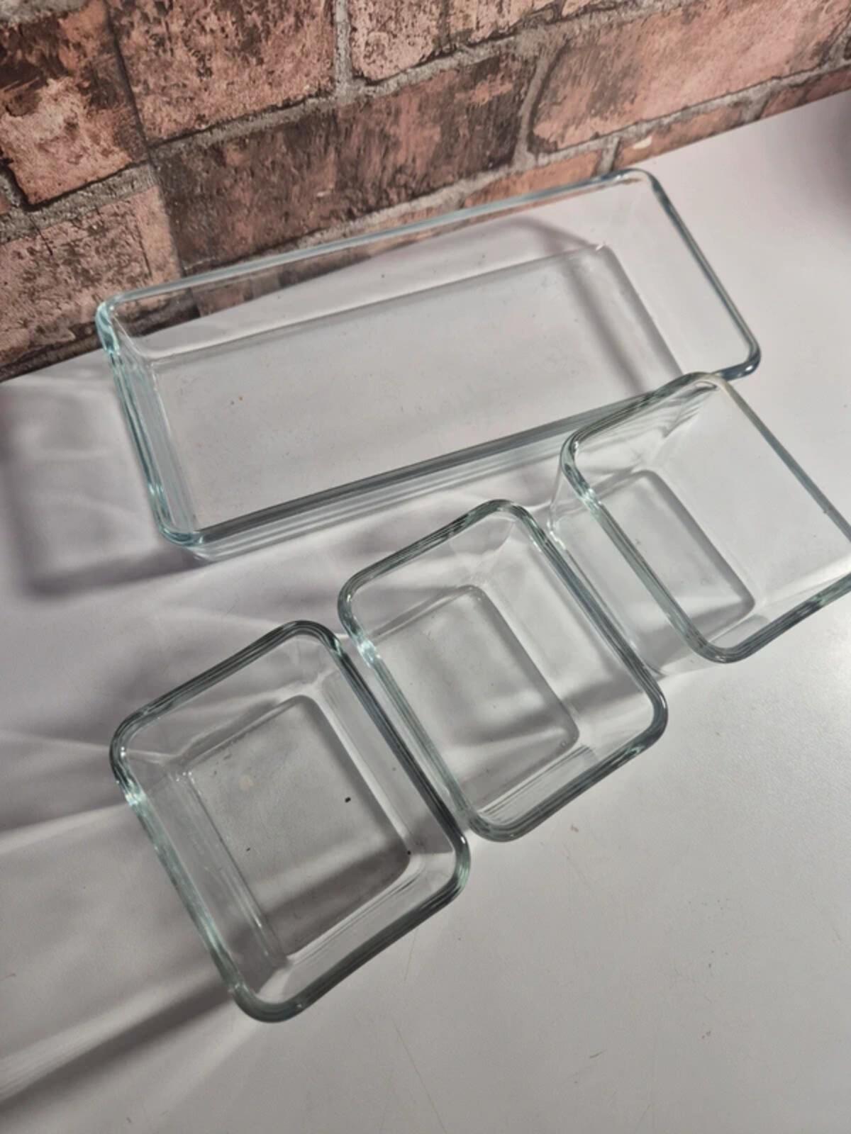 Ikea glass dishes and tray