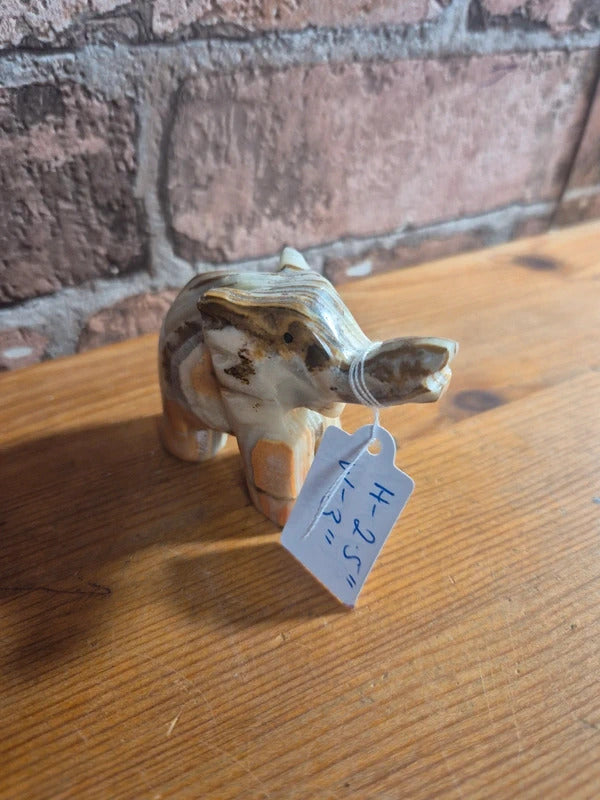 Onyx elephant figure