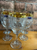 Duiske Irish Hand Cut Glasses x 6