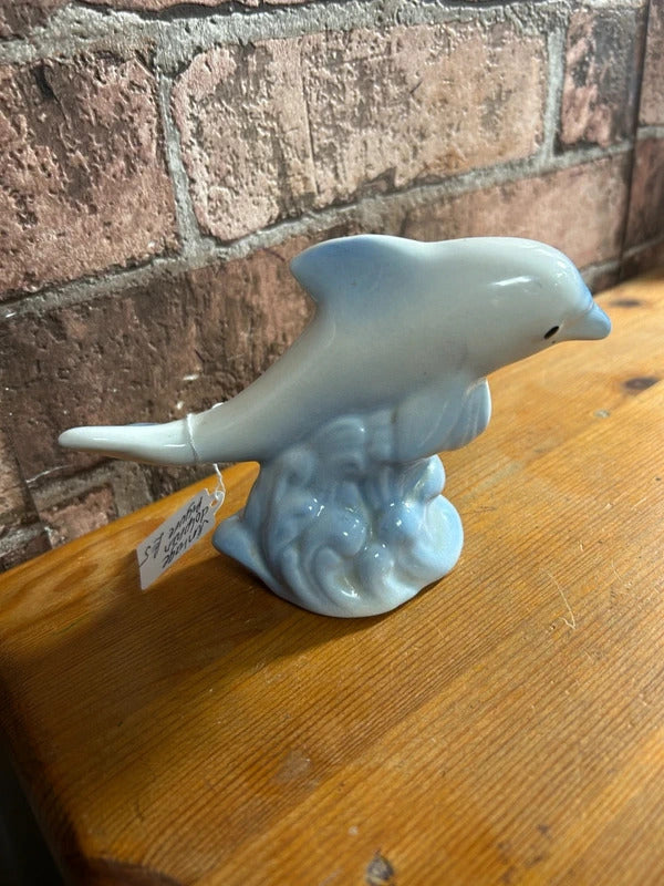 Vintage Ceramic Dolphin Figure