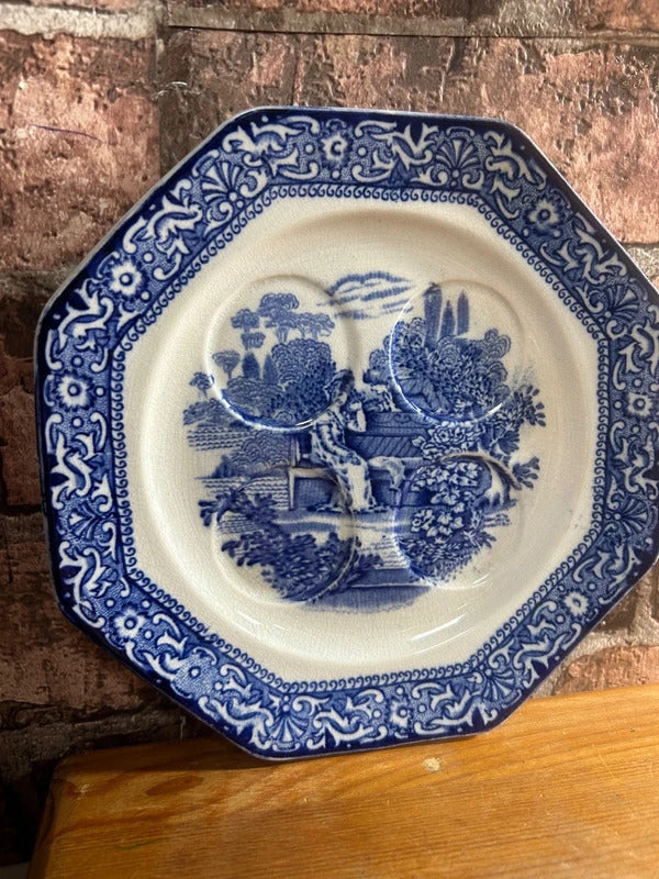 Georgian Egg Plate and Two Egg Cups