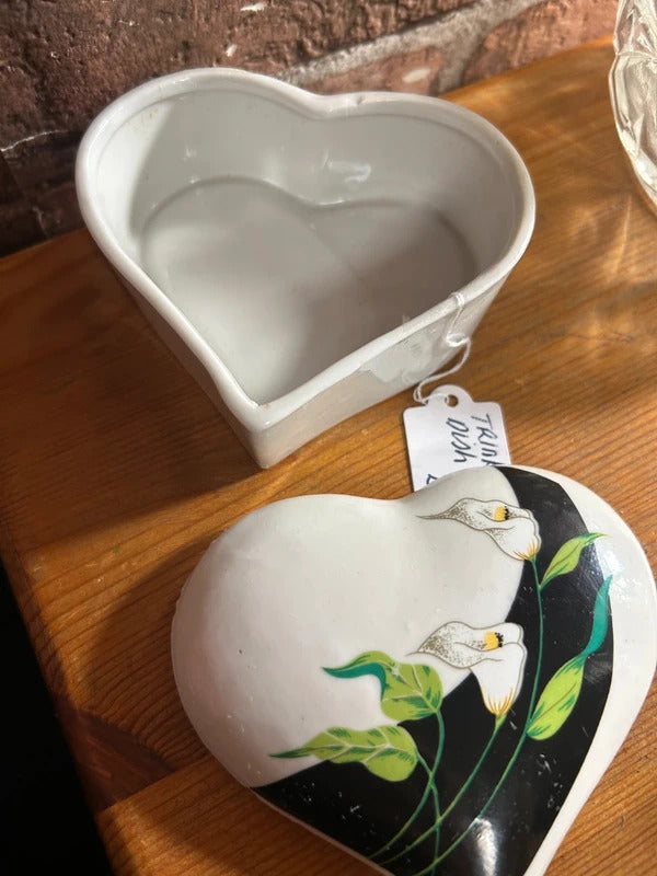 Ceramic Heart Trinket Dish