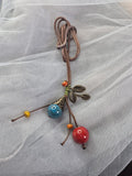 Vintage Ceramic beaded necklace