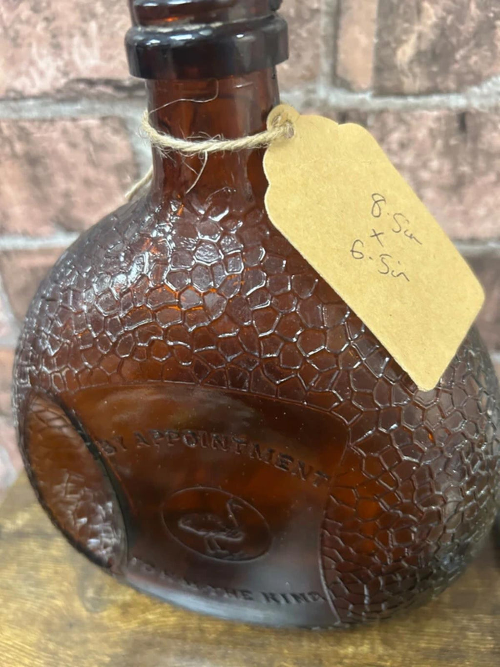 Vintage Emu Brand Brown Glass Wine Bottle