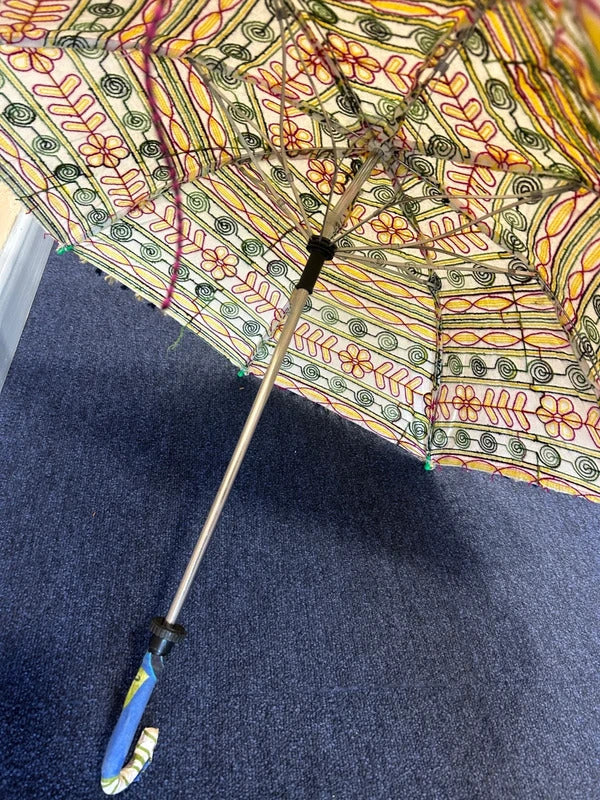 Embroidered Oriental Umbrella