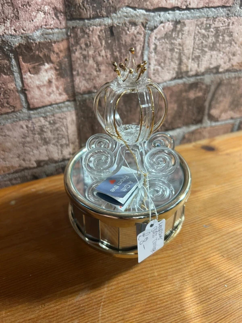 Mayflower Glass Carriage Ornament