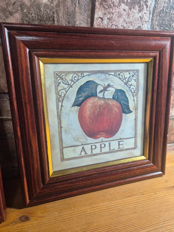 Pair of vintage orchard fruit prints